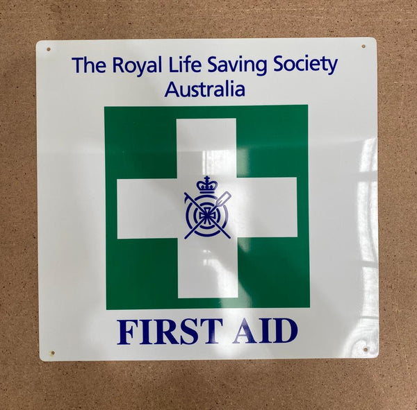 Antique First Aid Sign with RLSSA logo – Life Saving Victoria