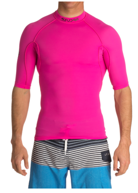Student Short Sleeve Neon Pink Rash Vest - Rip Curl – Life Saving Victoria
