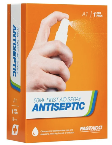 A1, Antiseptic, 50ml First Aid Spray, 1pk