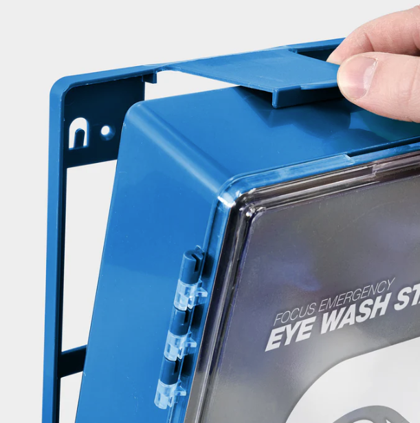 FastAid Focus Emergency Eyewash Station - Plastic Wall Mount