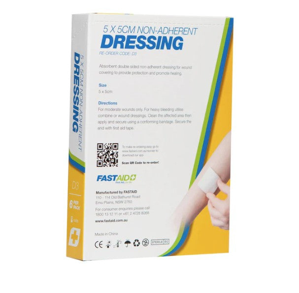 Non-Adherent Dressing 5 x 5cm 6pk