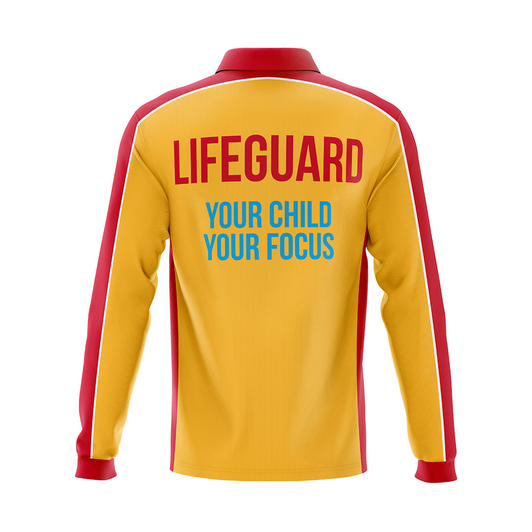 Pool Lifeguard Polo Shirt Men's fit - Long Sleeve & Short Sleeve