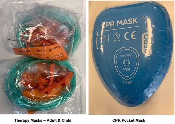 Oxygen Resuscitation Unit - OxyresQ (Blue) (STOCKED KIT)